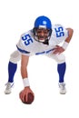 American football player cut out Royalty Free Stock Photo