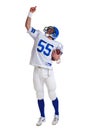 American football player cut out Royalty Free Stock Photo