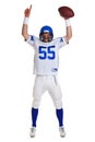 American football player cut out Royalty Free Stock Photo