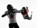 American football player quarterback sacked Royalty Free Stock Photo