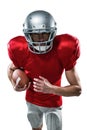 American football player running with ball Royalty Free Stock Photo