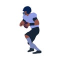 American Football Player Running