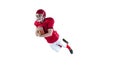 American football player scoring a touchdown Royalty Free Stock Photo