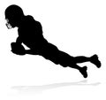 American Football Player Silhouette