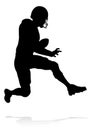 American Football Player Silhouette