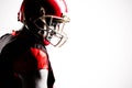 American football player standing in helmet Royalty Free Stock Photo