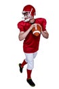 American football player about to make a pass Royalty Free Stock Photo