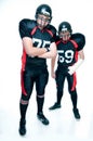 American football players in uniform Royalty Free Stock Photo