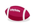 American Football. Red Soccer Ball. Sport Game Royalty Free Stock Photo
