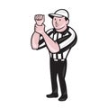 American Football Referee Illegal Use Hands Royalty Free Stock Photo