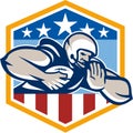 American Football Running Back Fend-Off Crest