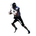 American football, running player with ball