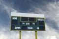 American Football Scoreboard Royalty Free Stock Photo