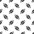 American football seamless pattern. Royalty Free Stock Photo