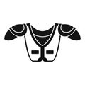 American football shoulder chest protect icon, simple style