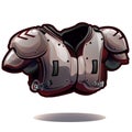 american football shoulder pad. Vector illustration decorative background design