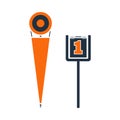 American Football Sideline Markers Icon