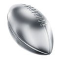 American football in silver Royalty Free Stock Photo