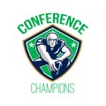 American Football Snap Conference Champions Royalty Free Stock Photo