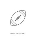 American Football soccer ball icon vector Royalty Free Stock Photo