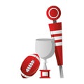 American football sport game cartoon