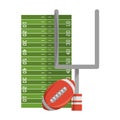 American football sport game cartoon Royalty Free Stock Photo