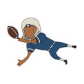 American football sport game cartoon Royalty Free Stock Photo