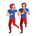 American football sport game cartoon