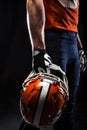 American football sportsman player Royalty Free Stock Photo