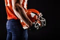 American football sportsman player Royalty Free Stock Photo