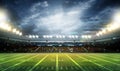American football stadium 3D. Royalty Free Stock Photo