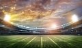 American football stadium 3D. Royalty Free Stock Photo