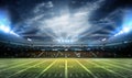 American football stadium 3D. Royalty Free Stock Photo