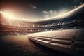 american football stadium Royalty Free Stock Photo