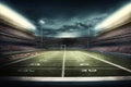 American football stadium view. Generative ai
