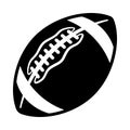 American football super bowl ball silhouette vector illustration isolated on white background