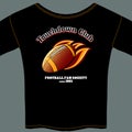 American football t-shirt template