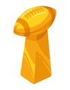 american football trophy award Royalty Free Stock Photo