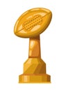 american football trophy award Royalty Free Stock Photo