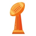 american football trophy award Royalty Free Stock Photo