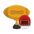 american football trophy award Royalty Free Stock Photo