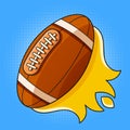 American Football Vector Icon, Sports Ball Symbol. Modern, Simple Flat Vector Illustration Royalty Free Stock Photo