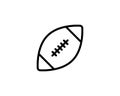 American football vector icon, sports ball symbol. Modern, simple flat vector illustration for web site or mobile app Royalty Free Stock Photo