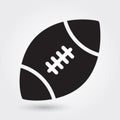 American football vector icon, sports ball symbol. Modern, simple flat vector illustration Royalty Free Stock Photo