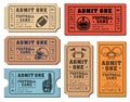 American Football vector tickets