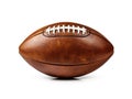an american football on a white background Royalty Free Stock Photo
