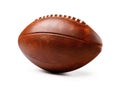 an american football on a white background Royalty Free Stock Photo