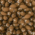 American footballs background