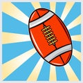 American Footballs Illustration