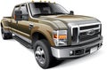 American full-size pickup truck Royalty Free Stock Photo